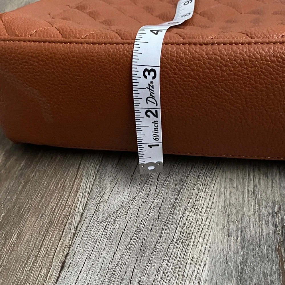 Elegant Brown Quilted Backpack